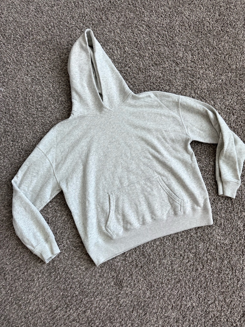 Hollister Light Gray Hooded Sweater